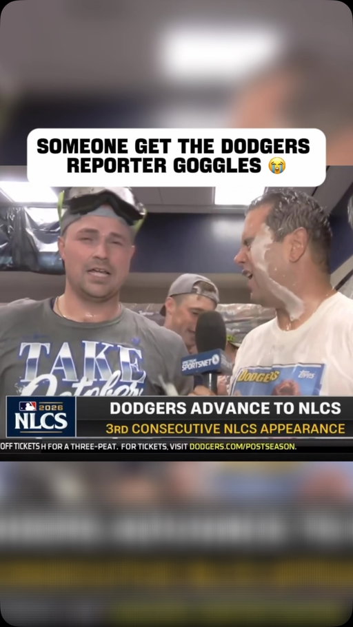 David Vassegh, host of “Dodger Talk,” joined in on the Dodgers locker room celebrations… all while trying to get an interview in with Tarik Skubal.