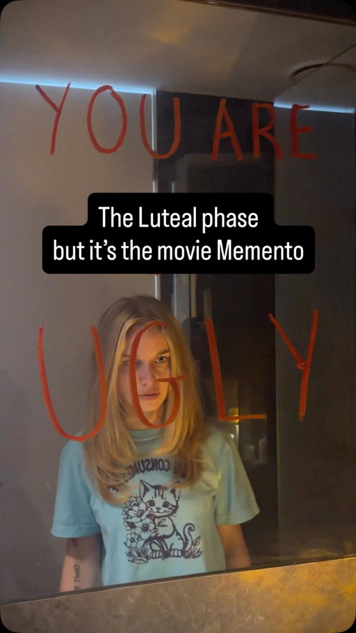 If Christopher Nolan was a woman #memento #christophernolan #lutealphase #girls