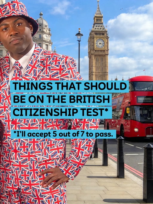 5 out of 7 to pass. No Googling. I’ll know 🇬🇧

What did you score?

#britishhumour #britishculture #citizenshiptest #darrenharriott
