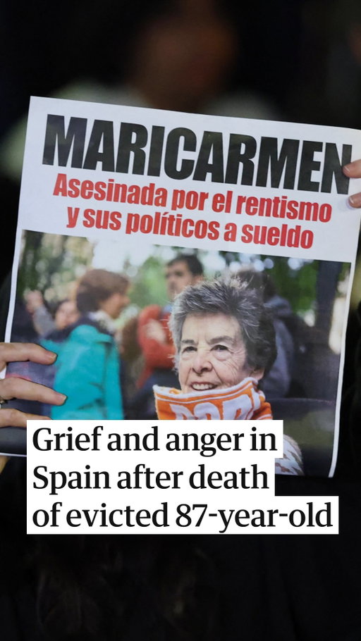 “I haven’t been able to defend my home, but I have fought so that others learn to fight,” said María del Carmen Abascal, or Maricarmen, from hospital nearly two weeks ago.

The 87-year-old, whose eviction from the flat she had lived in for seven decades set off a nationwide wave of protests against Spain’s housing crisis, has died.

The pensioner, whose apartment had been bought by an investment firm who sought to hike her rent by 230%, became a symbol of the many people left behind by Spain’s surging housing market.

Find out more about this story via the link in bio.