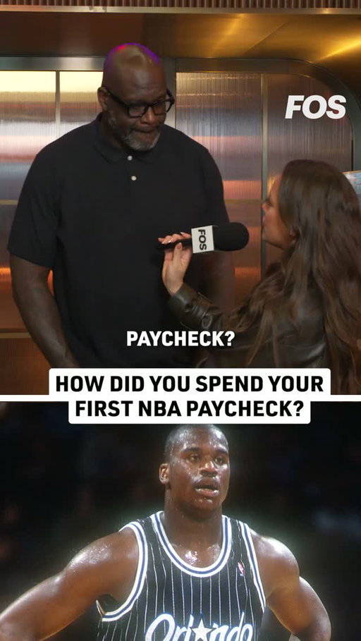 Shaq tells us how he spent his first NBA paycheck and the valuable lesson he learned from it 💰