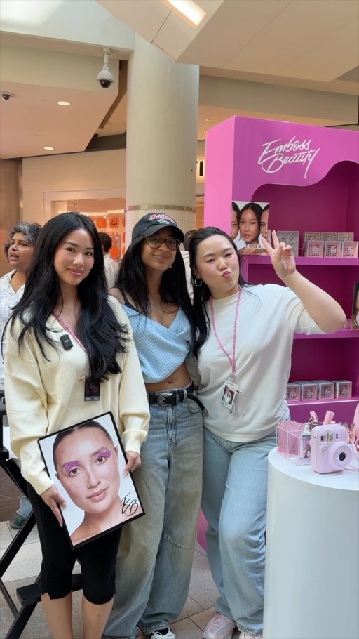 DAY 1 @beautygroundofficial @sukoshiofficial !!! 🩷 We had such an amazing time meeting you all! Shop our lashes at the Eaton Center from today until Sunday! 

Can’t wait to see you 🥹🎀