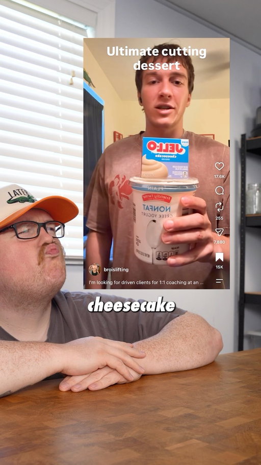 @broislifting is on to something with this Greek Yogurt Cheesecake. 

#cheesecake #greekyogurt #yogurt #highprotein