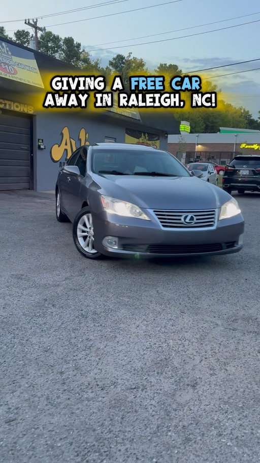 🚗 Could you use a FREE CAR?

You read that right! Within the next couple of days, we plan to hide the keys to this sparkling 2012 Lexus ES350 for one of you to find and take ownership! This isn’t a gimmick, it’s not a scam, its not a lottery, its not a raffle… it’s a simple giveback! Thank you Dave the Restaurant Fixer and his team for sponsoring this car for us to giveaway as we pray this car changes someone’s life!

What’s next? 
1️⃣ Get Ready to Hunt: We’ll announce the scavenger hunt DATE this weekend via INSTAGRAM STORIES on one of the three pages below—I’d follow all three if I was you… 
2️⃣ Stay Alert: The next clue could drop on any of the 3 partner pages! Again, follow all three so you don’t miss out: 
👉 @daverestaurantfixer 
👉 @raleighfoodtrap 
👉 @capitalcitycashcrawl 

About the CAR:
Year of free car washes by @awautoservice 
Year of free oil changes by @awautoservice
CLEAN Title
Car is SUPER CLEAN
Leather interior
Gorgeous scratch free finish
Sunroof + keyless entry
She drives like its new! 

In order to receive the car, YOU MUST:
Have a valid Drivers License
Be able to insure the vehicle 
Be able to pay 3% Highway Use Tax (HUT)
Title Fee: ~$58.75
Plate / Registration Fee: ~$38.75 
County/Regional Taxes: Wake County vehicle taxes or local transfer fees. 🙏🏽

👀 Turn your notifications ON right now so you don’t miss a single detail when we later drop the clues & details!

⚠️ COMMUNITY NOTICE:

This is a good-faith community giveback brought to you independently and is in no way sponsored, endorsed, administered by, or associated with Instagram. There is NO purchase necessary to obtain the car. This is not a sweepstakes nor is it a lottery. Free to participate; no purchase of anything is necessary. Following the 3 accounts is not mandatory to obtain the new ride!

#raleigh #raleighnc #durham #919