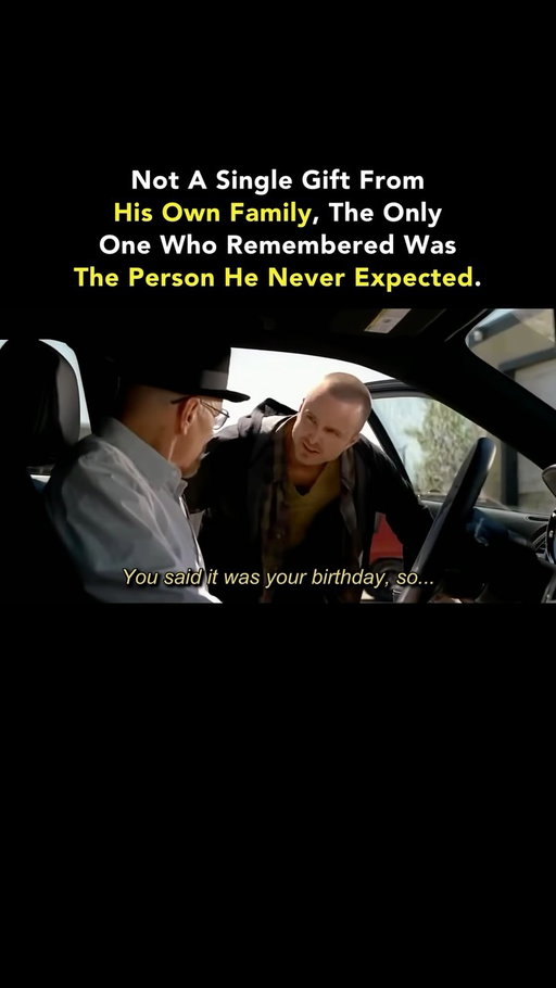 Sometimes, the people who treat you most like family aren’t related to you at all. ❤️🥹

We grow up believing that family will always be the people who know us best, remember the important moments, and show up when we need them.

But life sometimes teaches us something different.

In Breaking Bad, Walter White receives an unexpected birthday gift from Jesse Pinkman, a person with whom he shares an incredibly complicated relationship.

It’s a small gesture, but it carries an important lesson.

Some of the people who make the biggest difference in your life won’t share your last name. They’ll be the friends who remember your birthday, check on you when you’re struggling, celebrate your accomplishments, and make an effort when nobody else does.

If someone came to mind while reading this, send it to them. Let them know they’re family to you, too. ❤️

Follow ➡️ @Wealth 🌟 for life lessons worth knowing every time you open Instagram.

#wealth #breakingbad #family #friendship #lifelessons