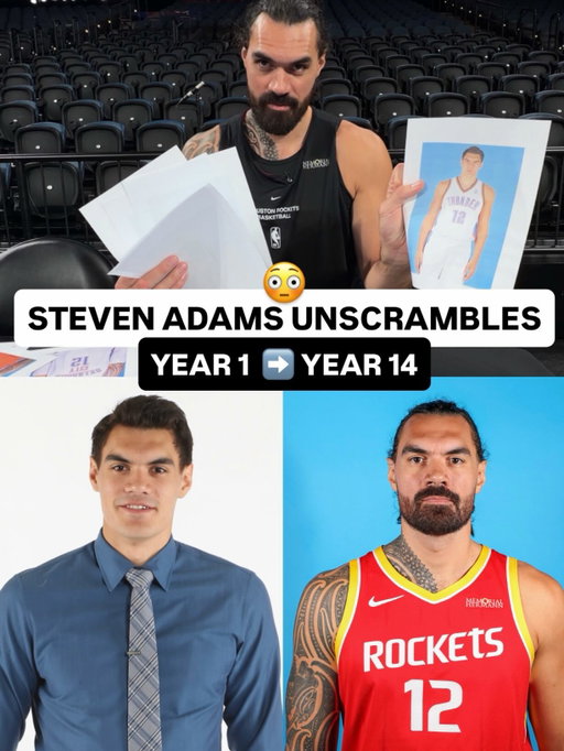 Did you know @stevenadams got a new tattoo every off-season? 😳 Steve-O’s changed quite a bit since his early NBA days… And now tips off another preseason ahead of Year 14 of his NBA career with the Rockets! 

🏀 NBA China Games 2026 • HOU-DAL
📅 10/9 at 8am/ET on NBA TV
📅 10/11 at 6am/ET on NBA TV
