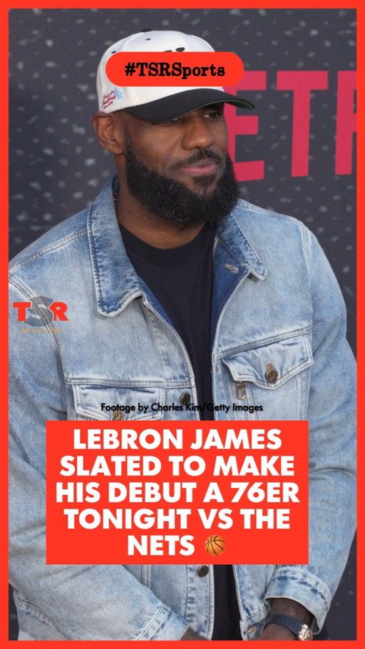 #TSRSports: Roomies, LeBron in a Sixers jersey still feels unreal! 👀🏀 King James is reportedly set to make his 76ers preseason debut TONIGHT against the Brooklyn Nets, alongside Joel Embiid, Tyrese Maxey, Jaylen Brown and VJ Edgecombe! Roomies, y'all tuning in? 

✍🏾: #TSRStaffKWx