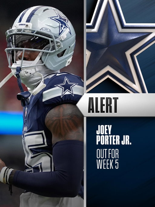 Cowboys CB Joey Porter Jr. ruled out ahead of TNF with illness.

(via @rapsheet)

📸: Ashley Landis/AP
