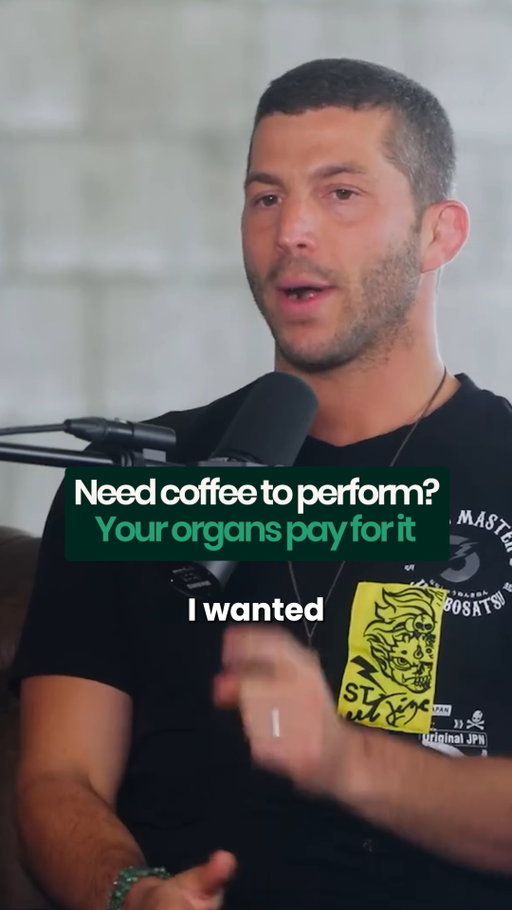 Coffee can look like discipline while hiding an energy debt.

His point: stimulation may lift today’s output without rebuilding the capacity underneath it. 

High performance means less when the body keeps paying the bill.