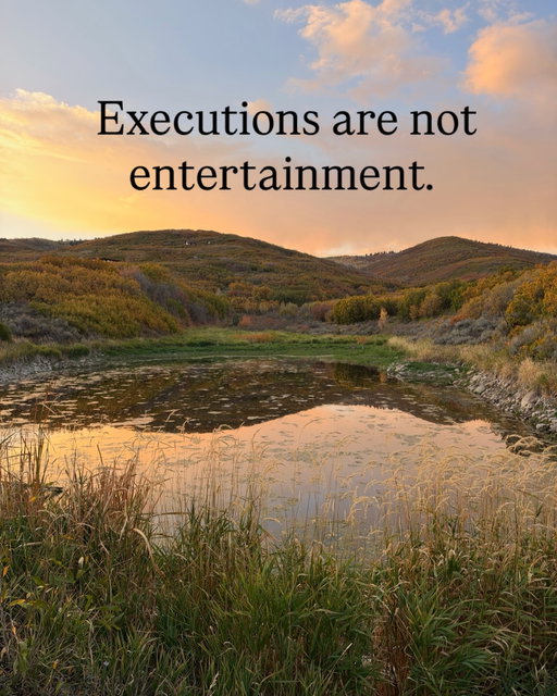 Can’t believe this is real.

Today, the Pentagon announced it will livestream the firing squad execution of the Fort Hood shooter on December 3. Last year, the only governments known to put executions on public display were Iran and the Taliban.

Whatever you think about the death penalty, this isn’t justice. It’s a show. And it hands a terrorist who wanted to die a martyr the exact propaganda video he dreamed of.

The 13 people he killed deserve better than a stunt.
