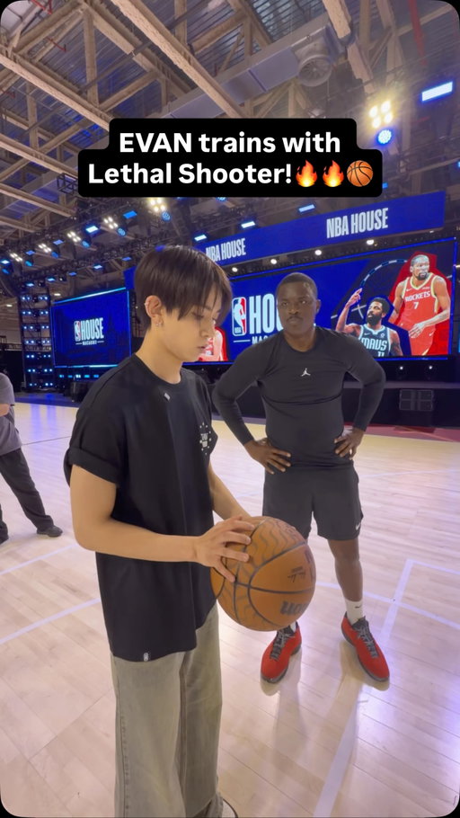 Evan understands it now!🏀 @h_evva_n 
-
Trainer: ( @lethalshooter )
#NBAChinaGames2026 #VenetianMacao