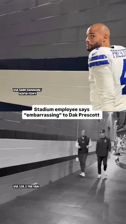 Cowboys stadium employee says “embarrassing” as Dak Prescott walks by and Prescott sent someone to track down the employee (via @sportsgal87, @1053thefandfw)

#cowboys #nfl #football #sports #dallascowboys