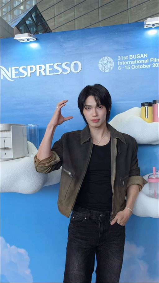 @winmetawin’s magic coffee day in Busan with Nespresso ☕✨ #Nespresso #WinMetawin #BIFF #fyp #delirious