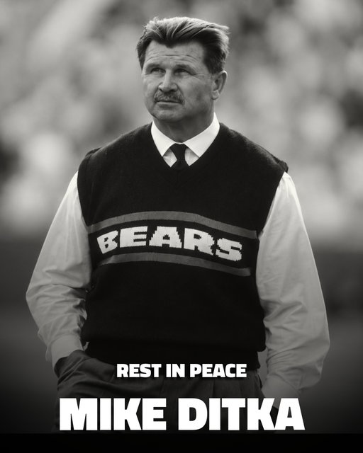NFL legend Mike Ditka has passed away at the age of 86.

RIP.
