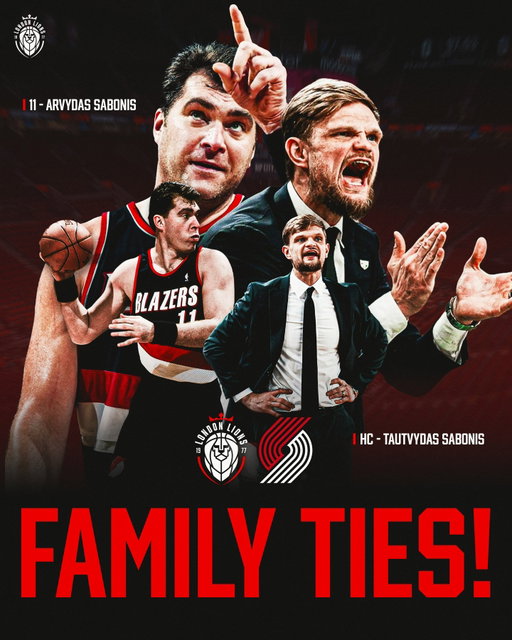 Family Ties! 🏡🦁 The Sabonis legacy runs deep in Portland. 👀🔥

🆚 @trailblazers
📆 Monday 12th October
⏰ 9:00pm UK time
📍 Moda Center, Portland
🏆 @nba Preseason

📺 Watch live on NBA League Pass!