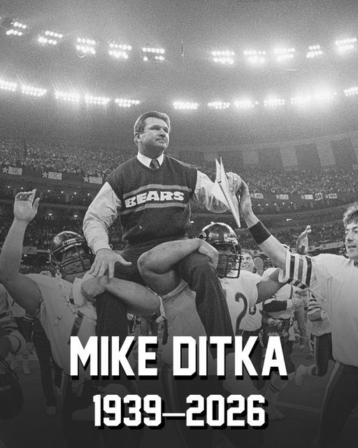 Legendary coach and football icon Mike Ditka has passed away at the age of 86.

Our thoughts and prayers are with his family and loved ones during this time