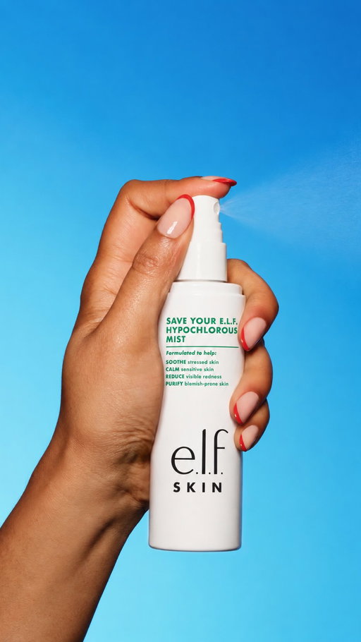 You might feel stressed, but your skin doesn’t have to be 💚

Meet Save Your e.l.f. Hypochlorous Mist, formulated with Hypochlorous Acid to soothe, purify + calm visible redness in stressed skin.

Whatever the e.l.f.mergency, Save Your e.l.f. at the first sign of skin stress 💦

Shop Save Your e.l.f. Hypochlorous Mist on elfskin.com