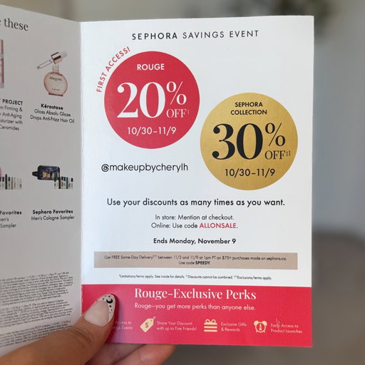 WE HAVE DATES! @sephora Savings Event begins October 30th for Rouge! Use code ALLONSALE as many times as you want 😃 #sephorasale #sephoraholidaysale