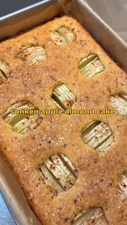 Sunken apple almond cake — a really lovely fall apple dessert that begs for a spoonful of crème fraiche or lightly whipped cream. A family favorite and perfect for entertaining!

I went ahead and doubled it (cause why not? 😉), but you can easily make half in a round cake pan. Comment “recipe” and I’ll send ya the link!

https://www.wellseasonedstudio.com/sunken-apple-cake-with-almond-flour/