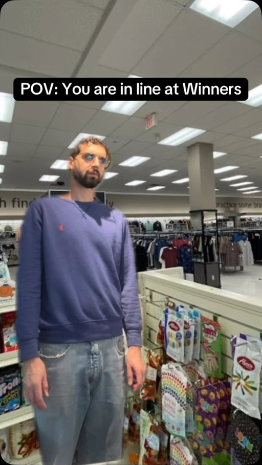 POV: You’re in line at Winners #greenscreen #canada #winners #toronto #shopcanada