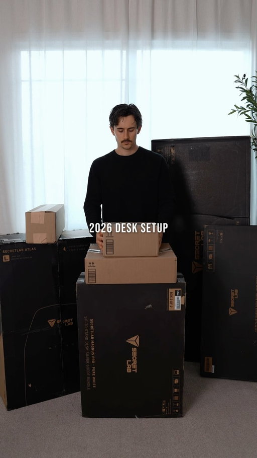 2026 Desk Setup ft. @secretlab ATLAS + Secretlab MAGNUS Pro. Elegance meets ergonomic comfort.
#ad #desksetup #asmrunboxing
