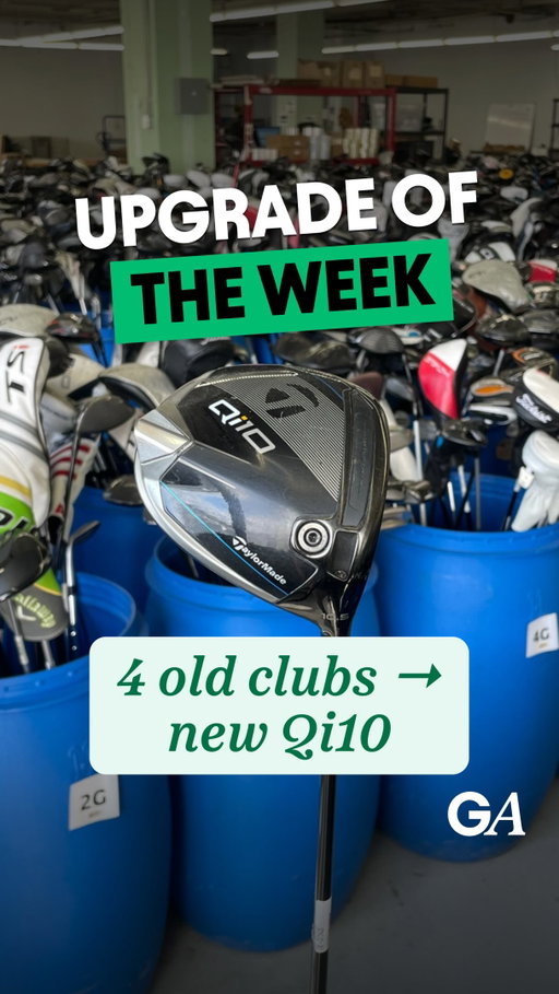 Yes. The Qi10. 👀

A driver that retails for more than $350, for just over a hundred bucks. Three old drivers and a putter did the heavy lifting.

That’s combined cart: trade and order together, plus a 20% bonus on your trade-in value.

Clubs sitting in your garage? Visit the link in bio to see what they can turn into ⛳

#golfclubs #golflife #golfaddicts #golfupgrade #golftrades