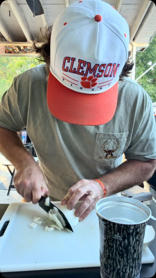 Foil pan meals is on the menu tonight at the house! Also got these new cups from @topcupofficial with Camo and NFL teams and college teams! #outdoors #grilling #dinner