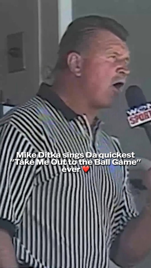 Da quickest “Take Me Out to the Ball Game” ever recorded 

Mike Ditka was a legend ❤️