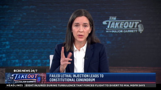 Medical ethicist Dr. Lydia Dugdale joins "The Takeout" to explain what likely went wrong during Christa Pike's botched execution in Tennessee.

"It sounds like what happened is the needle came out of the vein, but the fluid was still running into her arms, which meant that she had this very toxic — we say caustic — a very painful fluid running into her arms, which is what caused the arms to swell up. But that also explains why the medication didn't cause her death," she says.