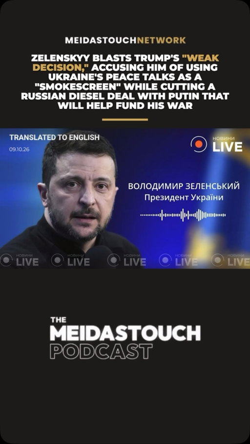 🚨 BREAKING: Ukrainian President Volodymyr Zelenskyy just delivered a devastating rebuke of Donald Trump, calling his decision to allow Russian diesel exports “weak” and accusing him of using Ukraine’s peace negotiations as a “smokescreen” while cutting deals with Vladimir Putin.