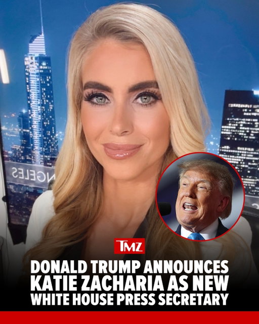 🚨 Katie Zacharia -- a conservative commentator with strong ties to President Donald Trump -- has been hand-picked to be the next White House Press Secretary ... TMZ has confirmed.

MORE DETAILS AT THE 🔗 IN BIO.
