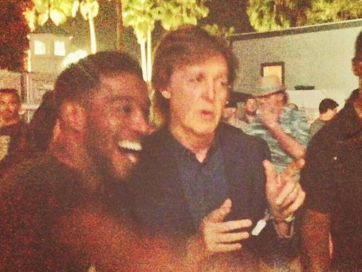 One of the craziest things to ever happen to me.  4/11/14 I briefly met @paulmccartney at Coachella.  One of the many epic moments in my life. 🥹🙏🏾❤️‍🔥 very cool dude.