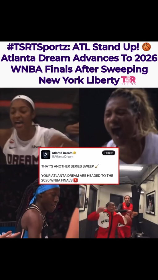 #TSRTSports: Ayeeee! 👏🏽 The Atlanta Dream is headed to the 2026 WNBA Finals after sweeping the New York Liberty! 🔥 The championship series is set to tip off on Saturday, October 17, where the Dream will face either the Las Vegas Aces or Golden State Valkyries. 🏆🏀 (✍🏽: #TSRStaffLG, #TSRStaffKH)
