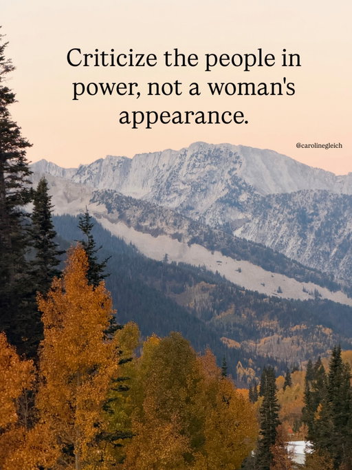 The oldest trick in the patriarchy’s playbook is getting women to tear each other down.

This week, the internet went after Susan Dell’s looks. Mocking a woman’s body just helps the people in power. Every minute we spend picking apart another woman is a minute we’re not watching the men going for our wallets.

So let’s watch.

The Treasury just changed the rules on the Trump Accounts every kid in America now has. Billionaires can dump shares of a single stock into your kid’s account. You can’t say no. You can’t pick it. You can’t sell it for five years. And the donor gets to skip the capital gains tax.

Susan Dell made her choices, and I disagree with them. But she’s not the one writing the rules. Look at the man standing next to her.

The president used to call bitcoin a scam. Now he calls himself a big crypto guy, and his family sells its own private coin they brag is an upgraded dollar. When the man who writes the rules is selling a knockoff of our money, that’s a conflict.

That’s the real fire. The fight over a woman’s looks is just smoke.

So here’s my rule. Criticize the people in power, not a woman’s appearance. Question the policies. Follow the money. Ask who benefits.

Women are stronger together than we’ll ever be against each other.