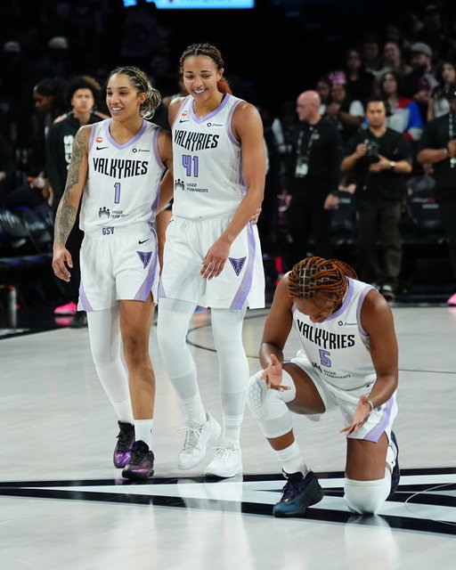 For the history books 🥹

Year two, and the @valkyries are Finals bound for the first time in franchise history.

2026 WNBA Playoffs presented by @googlepixel