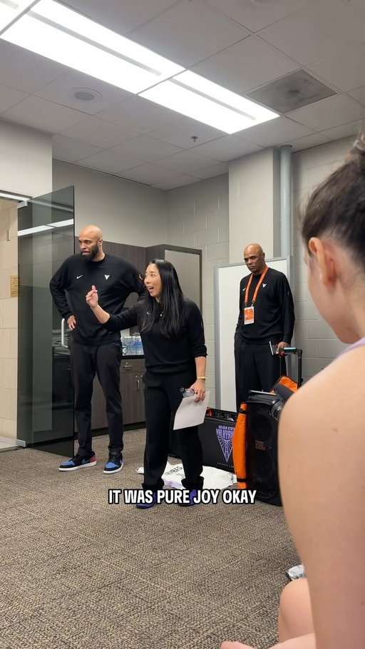 “It was pure joy” 💜

Head coach Natalie Nakase addresses the @valkyries after everyone, from the bench to the starters, brought the fight in their 3-0 series win over the defending champs.

Next stop: their first WNBA Finals.

2026 WNBA Playoffs presented by @googlepixel