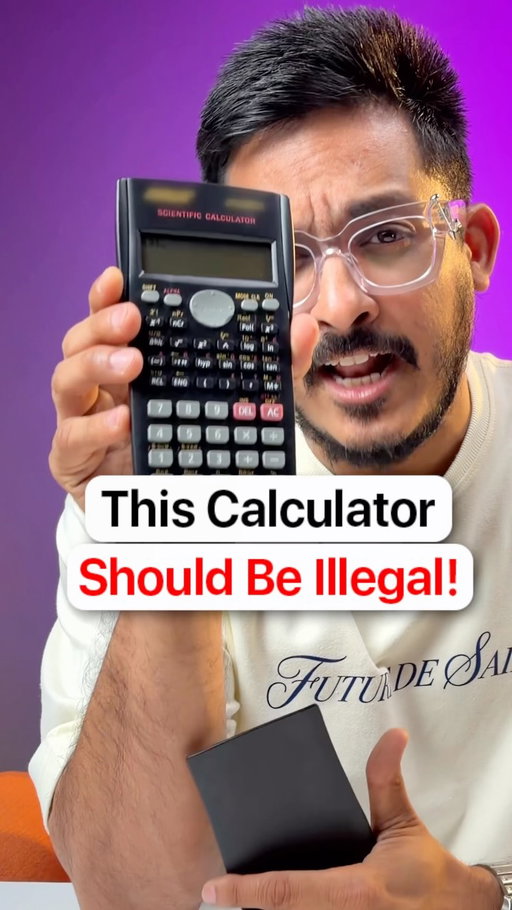 The Illegal Calculator!

This is a scientific calculator that looks and works like a regular one. It handles addition, subtraction, multiplication and trigonometric functions like Sin, Cos and Tan, along with the other functions you would expect.

But, entering 1 2 3 4 5 6 unlocks a hidden chat mode. In this mode, you can type messages using the number keys, similar to old keypad phones.

The calculator connects to a phone over Bluetooth. You can send messages from the calculator to the phone, and the phone can send messages back to the calculator.

It can also search the internet. You type what you want to search for, press the Tan button, and the result appears on the calculator’s screen.

The calculator has built-in memory that can store large amounts of text. You can scroll through the saved text on the screen and delete it instantly.

When you are done, pressing a button switches the calculator back to its regular calculator mode.