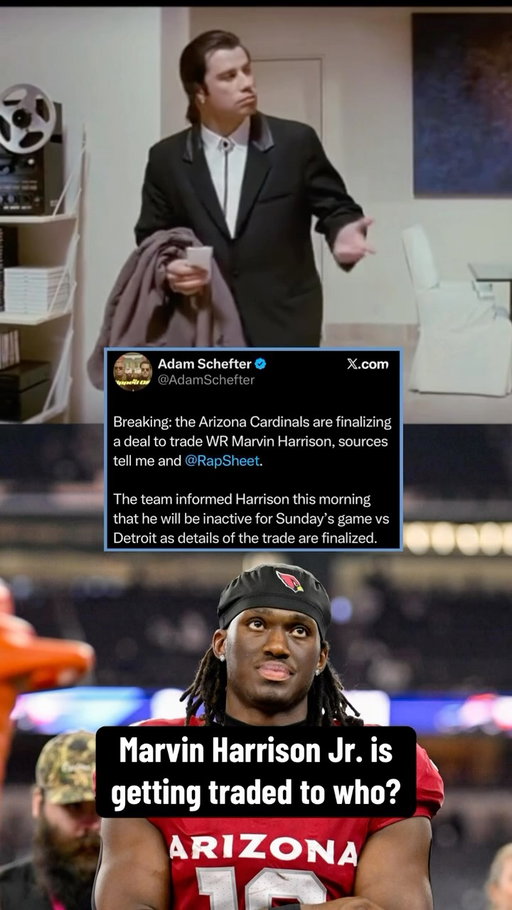 Marvin Harrison Jr. is getting traded…somewhere? 😅

#NFL | #Cardinals | #Football | #Sports