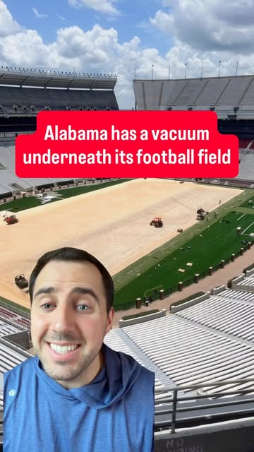 With Hurricane Isaias hitting before tonight’s Alabama-Georgia game, Alabama’s SubAir system will be tested.

Alabama installed the system beneath its football field as part of a multi-million-dollar renovation project.

Fourteen wireless underground sensors monitor conditions like moisture, temperature, and oxygen.

The system then pulls moisture out through a drainage system when the field gets too wet.

The company that installed the system says it can do an hour’s worth of drainage in about three minutes.

The system also has built-in temperature controls with an underground heating system, allowing Alabama to heat up the field when it gets cold.

This is the same system used at Augusta National, and it paid off when Alabama received half an inch of rain before its 2023 home opener.

The SubAir system automatically kicked on, and in just 17 minutes, the moisture level dropped from 25% to 16% — the exact level Alabama likes to play all its football games at.

Pretty cool!