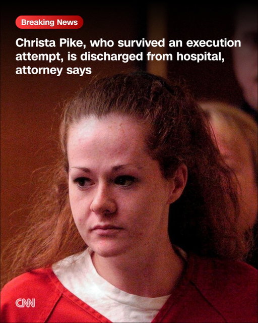 Christa Pike, who survived Tennessee's attempt to execute her by lethal injection, has been moved back to prison, according to a statement released by her attorneys.

Pike, 50, was discharged from the hospital and is back at the Deborah K. Johnson Rehabilitation Center, the women's prison where she was housed for 30 years, her attorneys said in a statement.

"She is grateful to the first responders and her medical team for their care in these extraordinary circumstances. She is continuing to receive medical care at the prison, and we will continue to track her recovery," her attorneys said in a statement released Saturday.

Pike survived two doses of pentobarbital as the state attempted to execute her by lethal injection on Sept. 30 for the 1995 beating and stabbing death of classmate Colleen Slemmer. Pike had been in a hospital since the failed execution.

Read more at the link in our bio.

📷: J. Miles Cary/Knoxville News-Sentinel/USA Today Network/Reuters