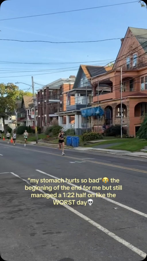 operation break my 1:18 PR lives to see another day😔 so tragic cuz i was really feeling good thru 10k… until the stomach pain set in from taking a gel… but at least it was a good learning test for my full marathon fueling (the goal was to test a new gel at race pace!! and it failed… but alas…)
.
.
.
#run #runner #running #marathon #raceday