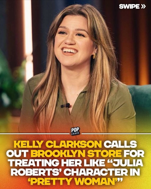 Kelly Clarkson calls out a Brooklyn store for treating her like “Julia Roberts’ character in Pretty Woman”:

“Just drove all the way to Brooklyn to check out this store I thought looked really rad and had a few things in mind to buy and literally was looked at as if I couldn’t afford it and was told he could find something comparable for me. Wow, dude. You’re an idiot and just lost a huge sale.”

#kellyclarkson #popculture #brooklyn