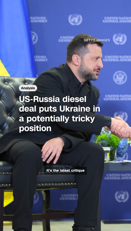 President Donald Trump's deal with his Russian counterpart, Vladimir Putin, to supply markets with Russian diesel fuel could leave Ukraine in a challenging position. CNN’s @sebshukla explains.

Read more at the link in bio.