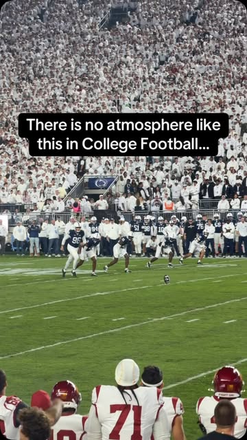 The Penn State Whiteout is BREATHTAKING. What an environment.

#collegefootball #cfb #pennstate #pennstatefootball #psu
