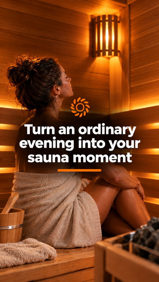 3 ways to make your sauna time your own.

📵 Disconnect: Leave your phone outside.

⏳ Slow down: Give yourself time without rushing.

🧘 Make it yours: Create a routine that fits your preferences.

A home sauna gives you the convenience of enjoying your own space on your own schedule.