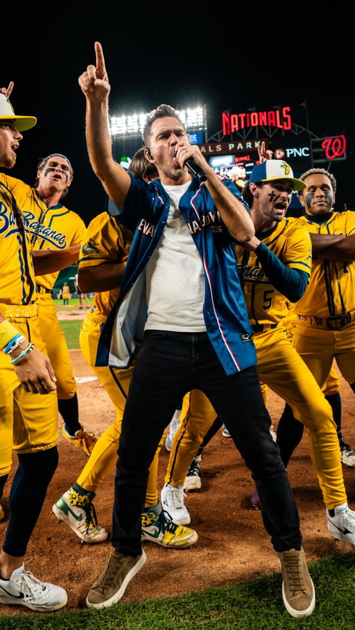 Going to the plate WITHOUT @andygrammer? Nah, nah Honey I’m Good😉

#honeyimgood #andygrammer #savannahbananas