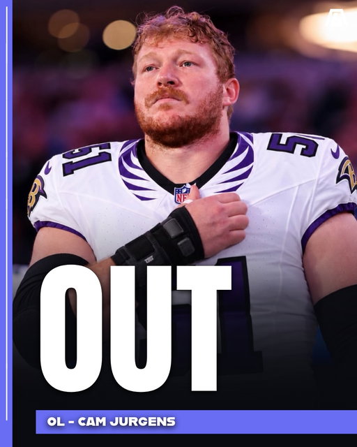 Cam Jurgens won’t suit up for the #Ravens tonight against the #Falcons, but his first game in purple should come next week in Cleveland. Baltimore landed the two-time Pro Bowl center from the #Eagles on Wednesday to patch up an offensive line hit hard by injuries.