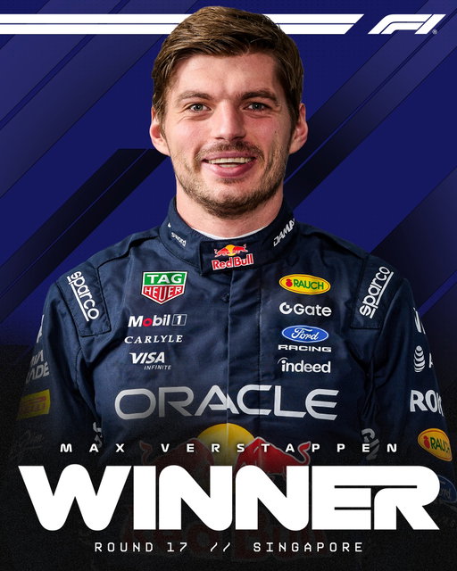 MAX VERSTAPPEN DOMINATES THE SINGAPORE GRAND PRIX! 👏🏆

He secures his first-ever victory at the Marina Bay Street Circuit 😮‍💨

#F1 #Formula1 #SingaporeGP