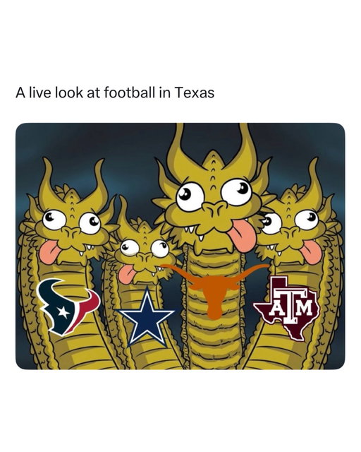 Texas is definitely the worst football state 😭

Texas looked overrated against Oklahoma. The Longhorns were ranked No. 1, led 17–7 at halftime, and still managed to lose 27–24. They scored just seven points in the second half and let a game they controlled completely slip away. That’s a terrible finish for a team with championship expectations. 

The biggest problem was making mistakes when it mattered most. Arch Manning threw two interceptions, including a pick-six and another with 19 seconds left that gave Oklahoma a chance to win. Texas has the talent, but talent means little when you keep handing your biggest rival opportunities.