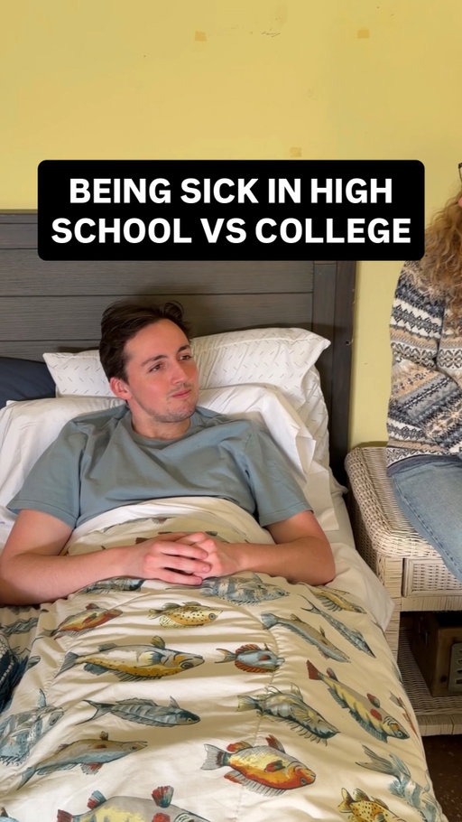 vastly different experiences #americanhighshorts #highschool #college #sick #comedy